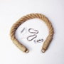 Hanah Home Soporte de papel higiénico Rope001 de madera maciza